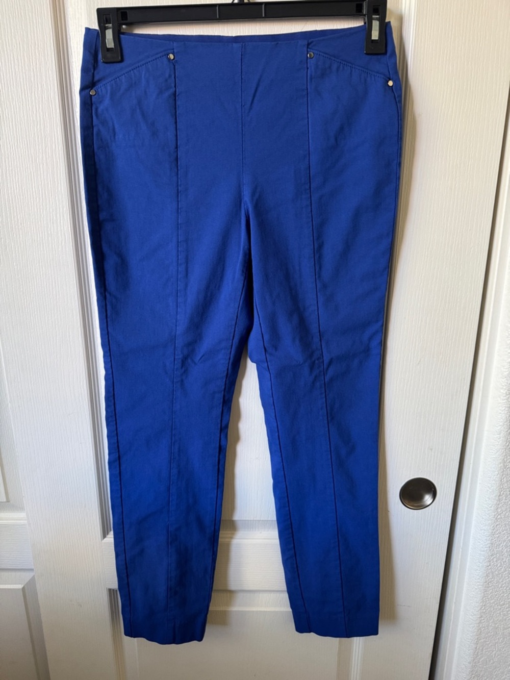 Alfani Blue Pants Size 6 Stretch Slim Work Career